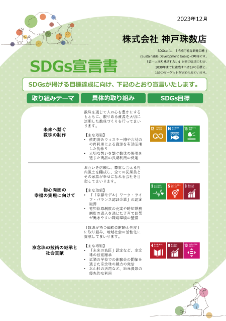 SDGs宣言書